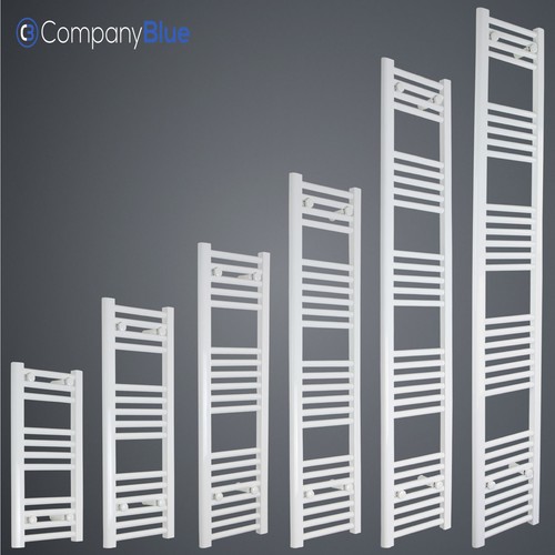 White heated towel rail - heated,