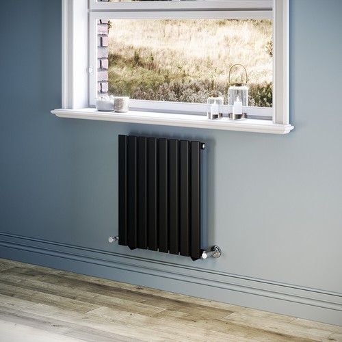 Black radiator flat - radiator, panel