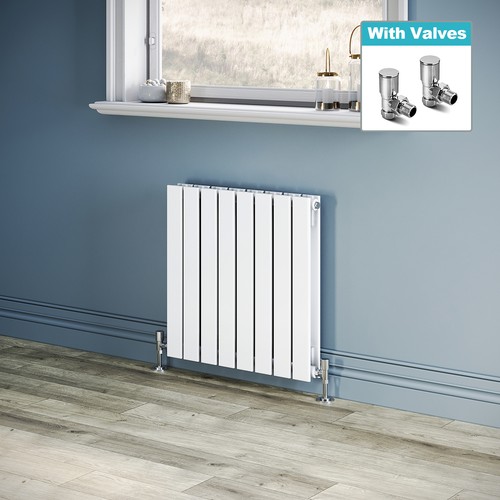 White double radiator - white,