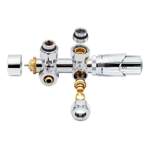 Twin radiator valves - radiator,