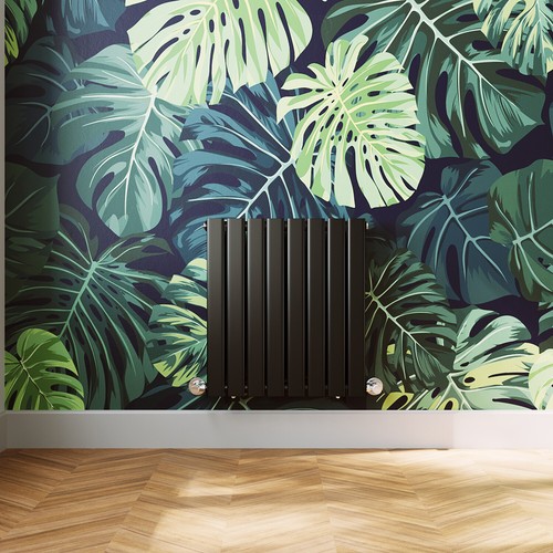 Black radiator flat panel - radiator,