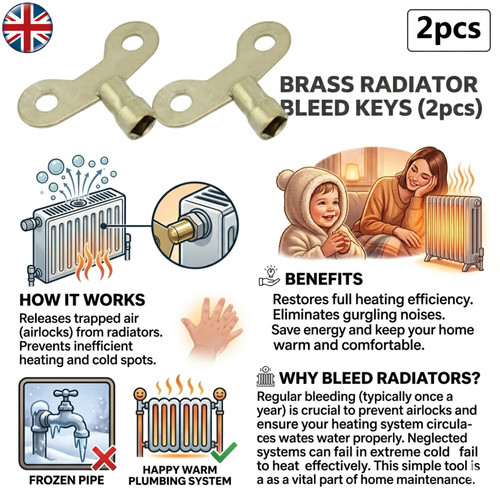 Solid brass radiator bleed air - solid,