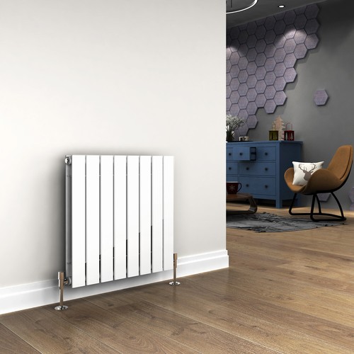 White designer radiator 600 - radiator, x